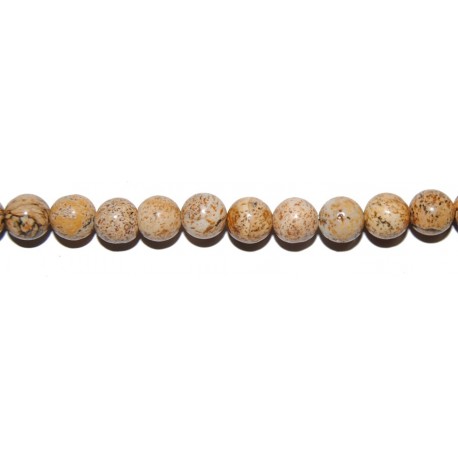 Jaspe Madera bola 4 mm.