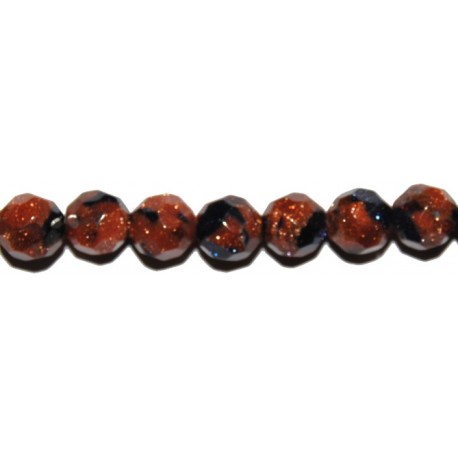 Avent. Dorada-Avent. Azul bola facetada 4 mm.