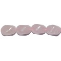 Cuarzo rosa oval "S" 12*18 mm.