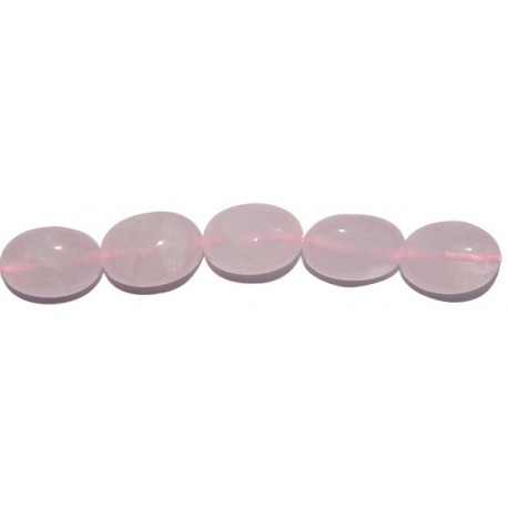 Cuarzo rosa oval 10*14 mm.