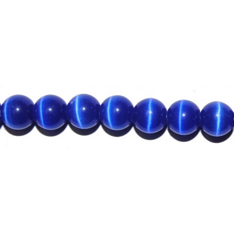 Ojo de Gato azul oscuro bola 8 mm.