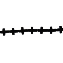 Ágata negra cruz 12*16 mm.