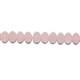 Cuarzo rosa rondel facetado (Tipo 2) 5*8 mm.