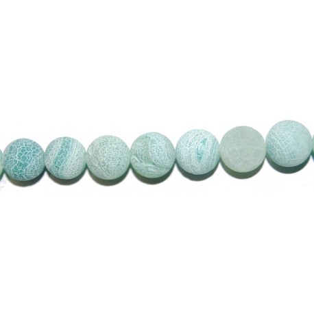 Ágata Verde envejecida bola 10 mm.