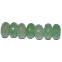 Avent. verde rondel facetado 4*6 mm.