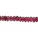Granate rondel facetado 2,5 mm.(Alta calidad)