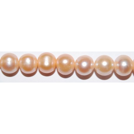 Perla Rosada esférica 9 mm.(Alta calidad)