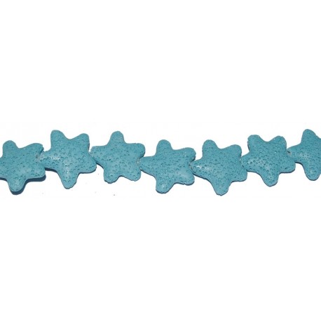 Lava Azul estrella 25 mm.