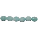 Amazonita oval facetado 10*14 mm.