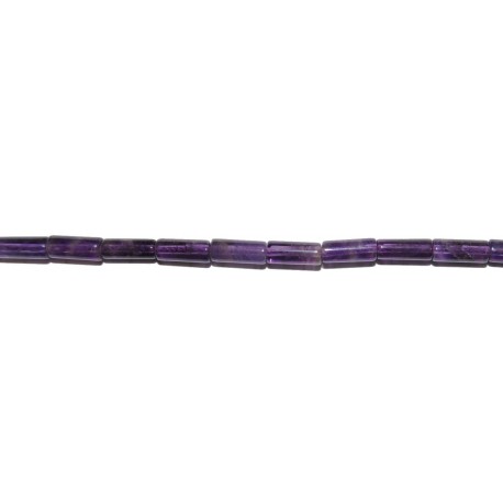 Amatista tubo 4*10 mm.
