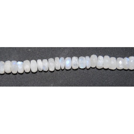 Piedra de Luna rondel facetado 7*5 mm.