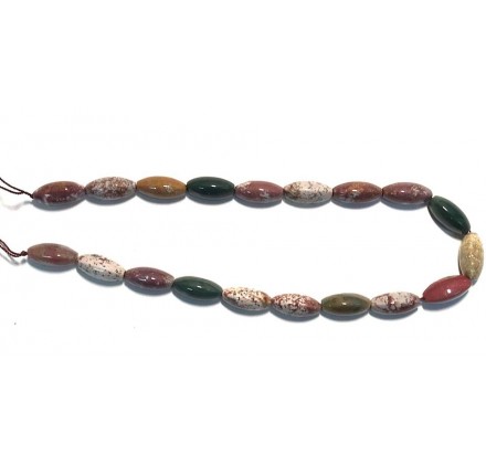 Jaspe Océano oliva 20*30 mm.