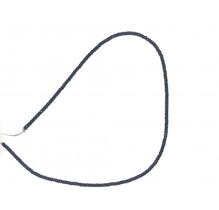 Hematite Mate rondel facetado 3*2 mm.