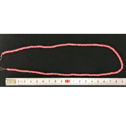 Coral Bambú Rosa rondel 2 mm