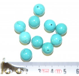 Turquesa Natural 1/2 Taladro 10 mm