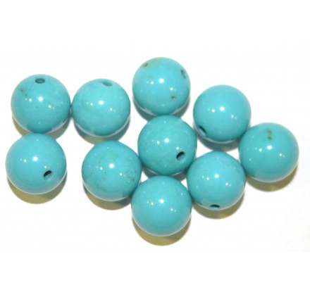 Turquesa Natural 1/2 Taladro 8 mm