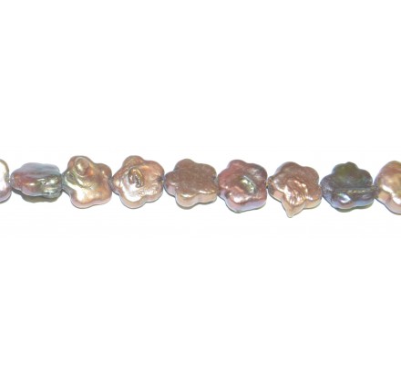 Perla Marrón estrella 12 mm.