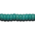 Turquesa(Magnes) rondel 6*10 mm.