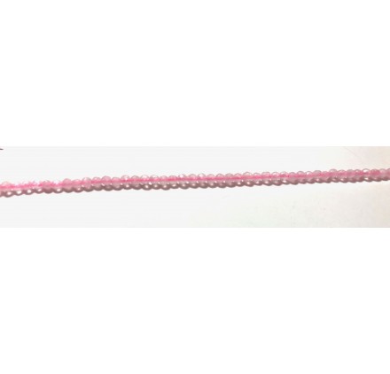 Cuarzo Rosa bola facetada 2 mm