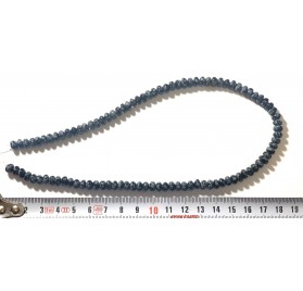 Obsidiana Nevada rondel 6 mm