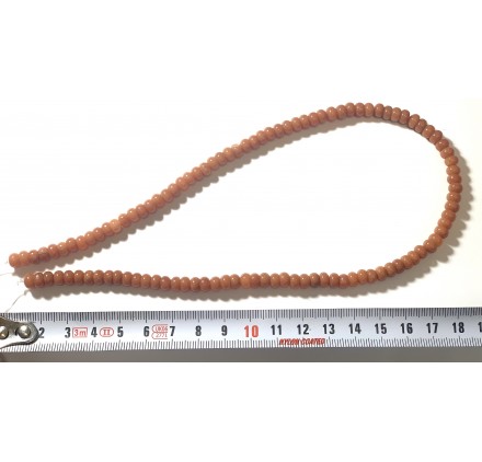 Jade Marrón rondel 6 mm