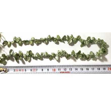 Perla Flecos verde 8 mm