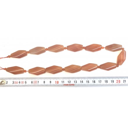 Ágata Roja Nugget facetado 25 mm