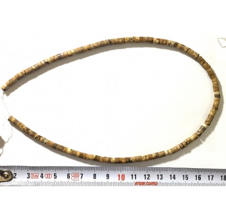 Rondel Jaspe Madera 3* 5 mm