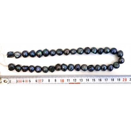 Perla Color plana 11-12 mm