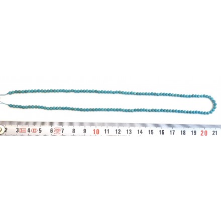 Turquesa Natural bola facetada 3 mm