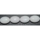 Onix blanco oval facetado 10*14 mm