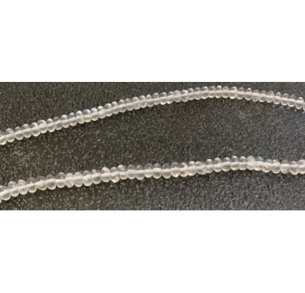 Cristal de Roca rondel 6 mm