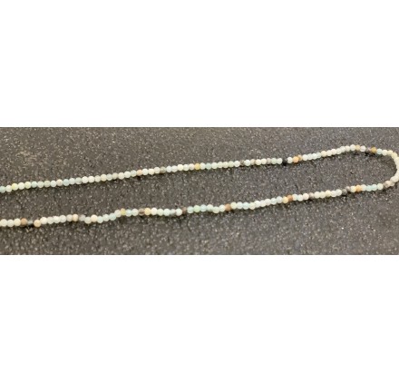 Amazonita Impura bola facetada 2,5 mm