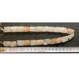 Cuarzo Frambuesa rectángulo facetado