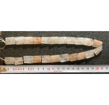 Cuarzo Frambuesa rectángulo facetado