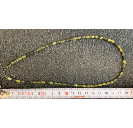 Turquesa Serpentina oliva 8*6 mm