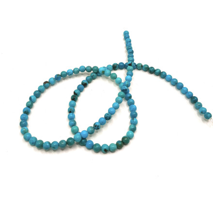 Turquesa Natural bola 4 mm ( Alta Calidad )