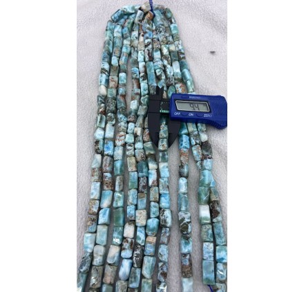 Larimar Tubo irregular 10*13 mm