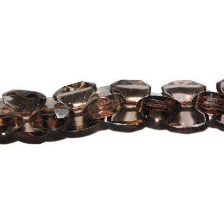 Cuarzo ahumado cadena 6*12 mm.