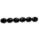 Ágata negra oval 8*10 mm.