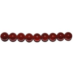 Ágata roja bola 4 mm.