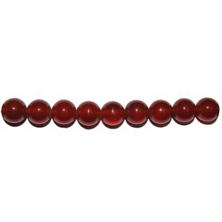 Ágata roja bola 4 mm.
