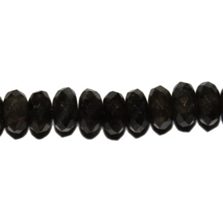 Labradorita rondel facetado 6*10 mm.