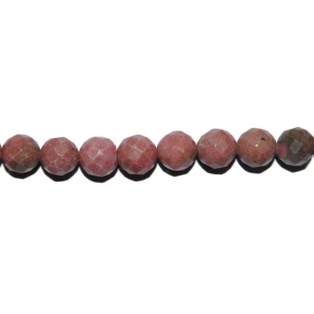 Rodonita bola facetada 10 mm.