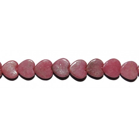 Rodonita corazón 6 mm.